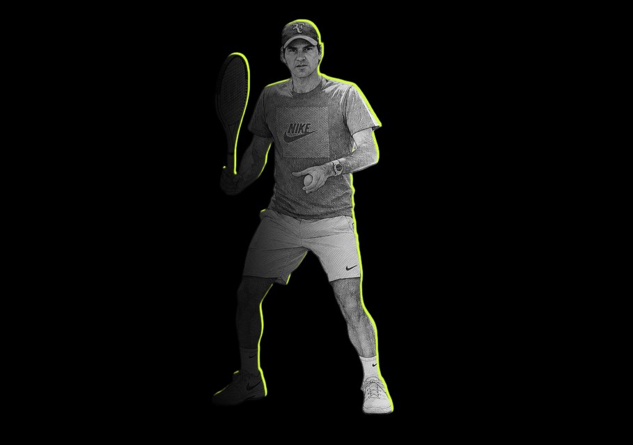 A tour volley, instant 1 of 8